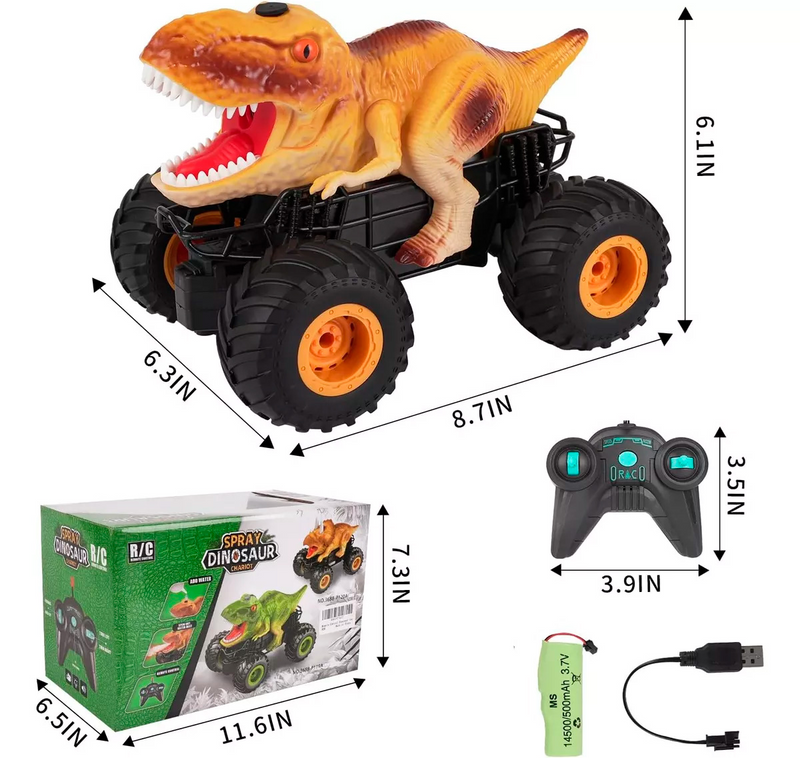 Coche teledirigido Dinosaurio, Tiranosaurio Rex, Animal Kids, Regalo infantil.