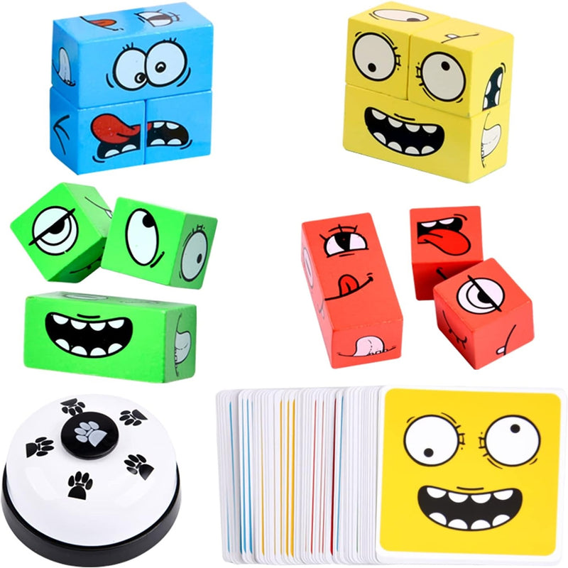 Cubo Mágico Juego de Expresiones y Carta